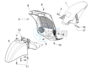 Beverly 250 drawing Wheel housing - Mudguard