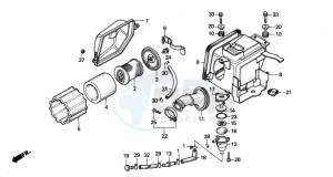 CG125 drawing AIR CLEANER (1)