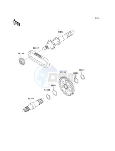 KVF 300 A [PRAIRIE 300 4X4] (A1-A4) [PRAIRIE 300 4X4] drawing TRANSMISSION