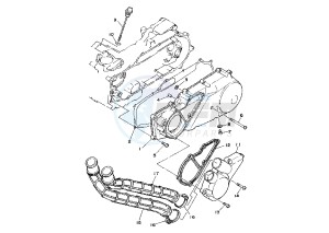 ATV 125 drawing CRANKCASE COVER 1