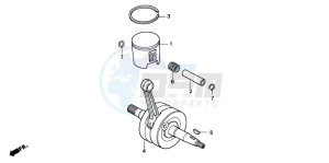 CR125R drawing CRANKSHAFT/PISTON