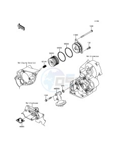 KLX450R KLX450AHF EU drawing Oil Filter