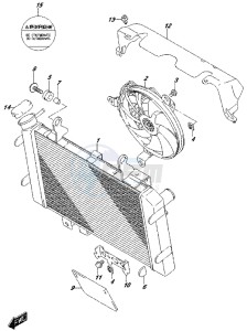 DL650 drawing RADIATOR