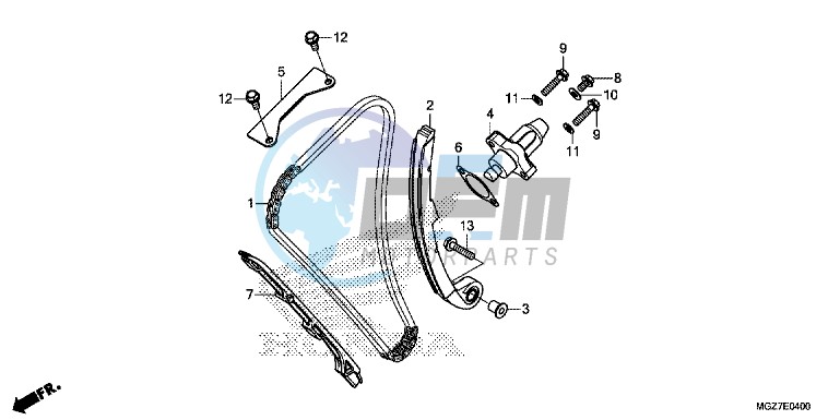 CAM CHAIN/ TENSIONER