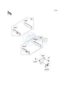 KAF 400 B [MULE 600] (B6F-B9F) B8F drawing REFLECTORS