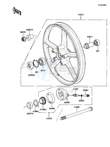 AR 50 A (A1) drawing FRONT WHEEL_HUB