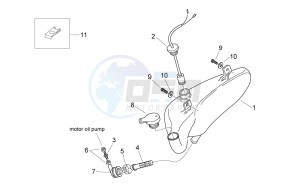 Mojito custom 50 2t (eng. piaggio) drawing Oil tank