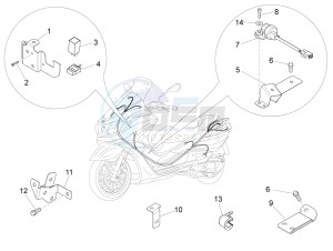 X10 350 4t 4v ie e3 drawing Electrical system components