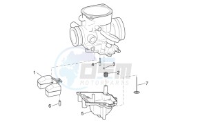 Scarabeo 100 4T e3 drawing Carburettor III