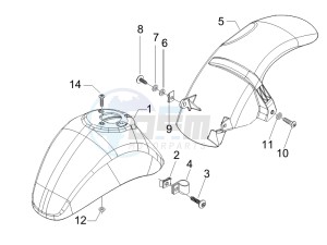 LX 50 2T 25 Kmh NL drawing Wheel housing - Mudguard