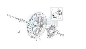 MULHACEN - 125 CC VTHMS1A2A 4T EU3 drawing FRONT WHEEL