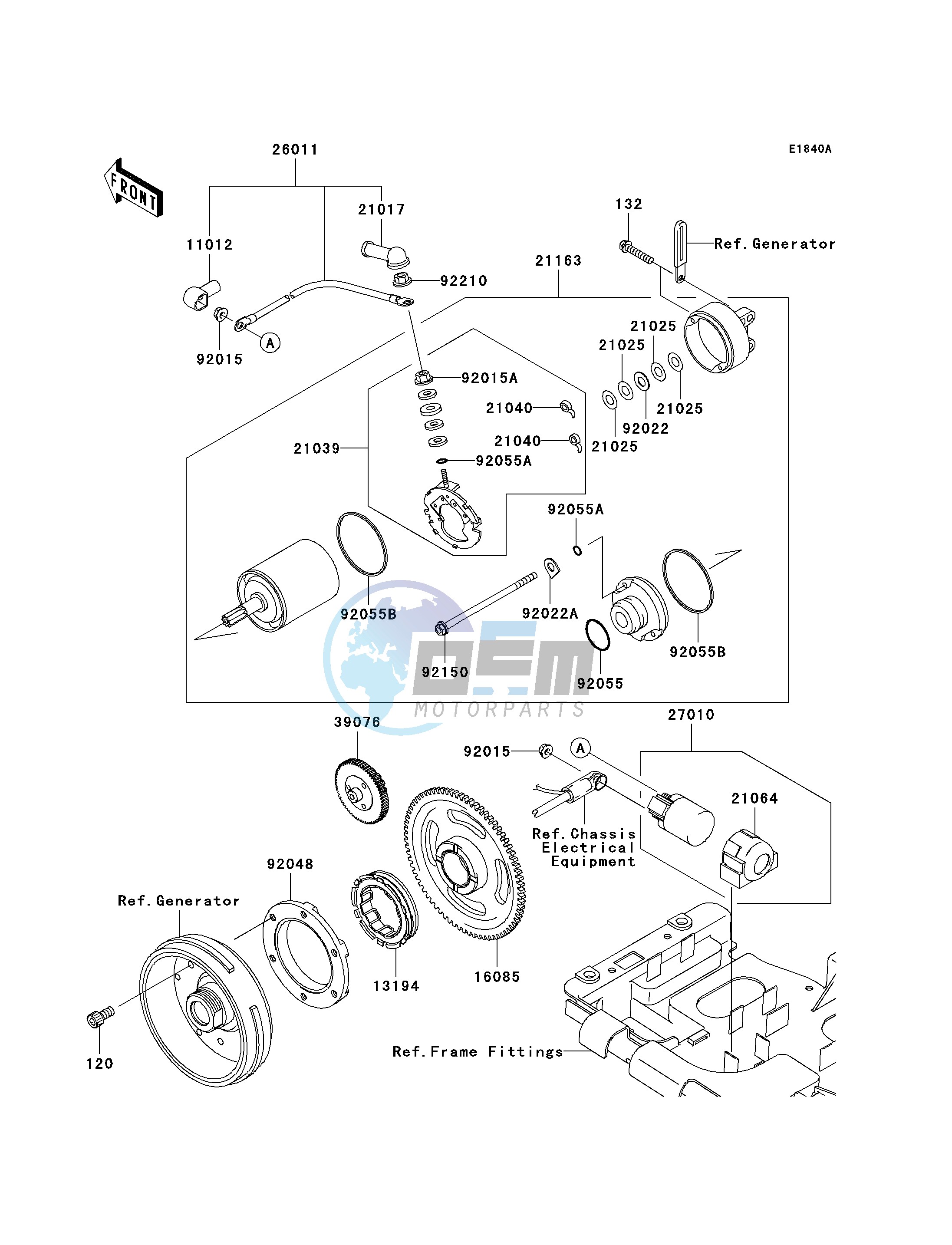 STARTER MOTOR-- A7F- -