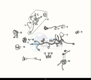 FIDDLE IV 125 LC ABS (XG12WW-EU) (M0) drawing WIRE HARNESS