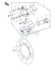 KZ 550 A (A1-A2) drawing FRONT BRAKE -- KZ550-A2- -