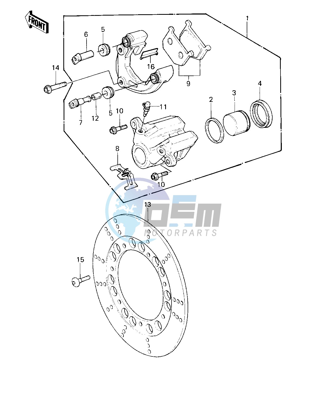 FRONT BRAKE -- KZ550-A2- -