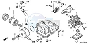 VFR1200FC drawing OIL PUMP (VFR1200F)