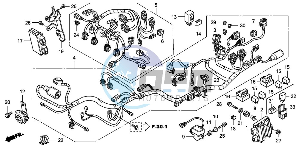 WIRE HARNESS (CBF600S8/SA8/N8/NA8)