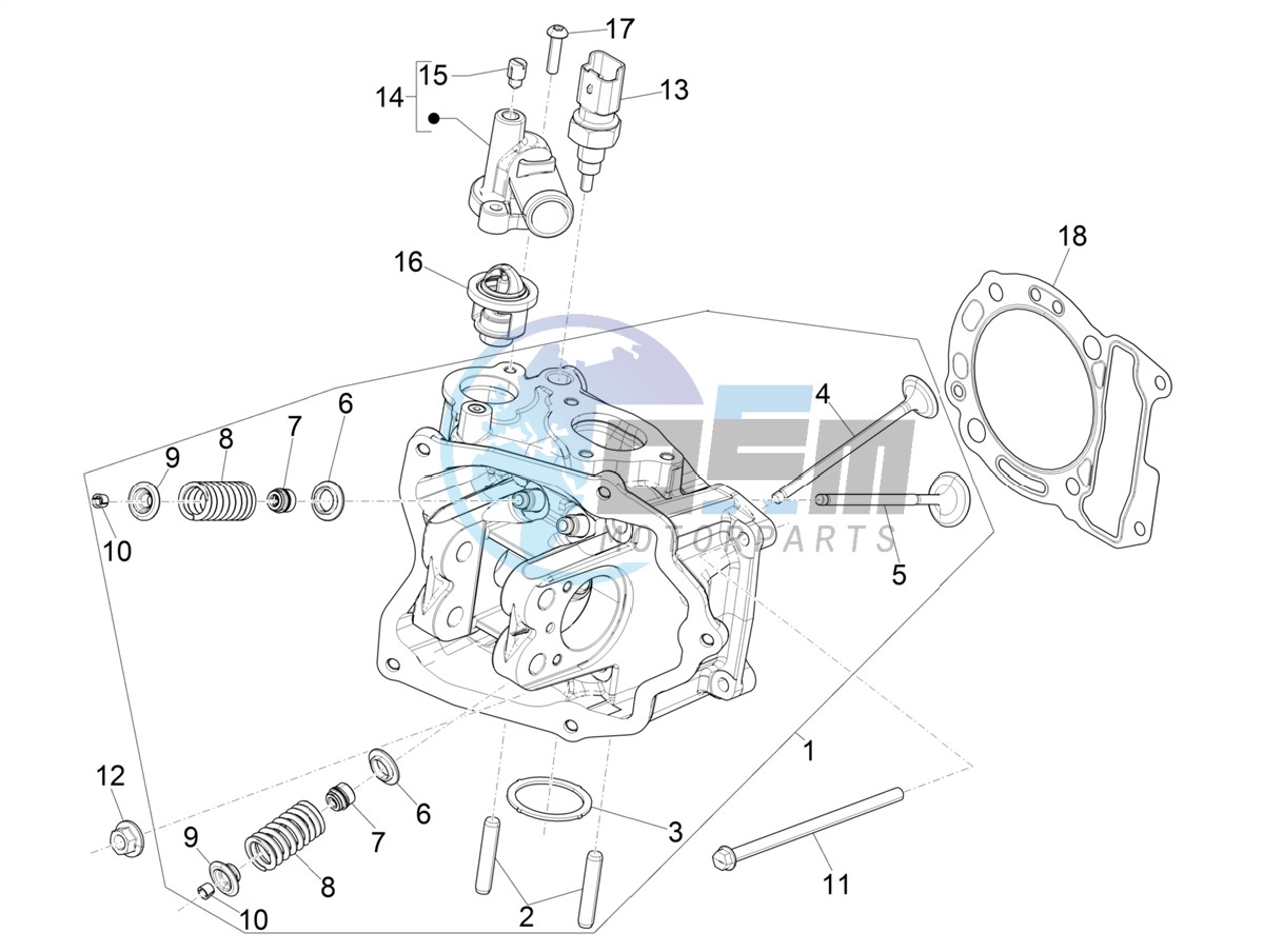 Cylinder head unit - Valve