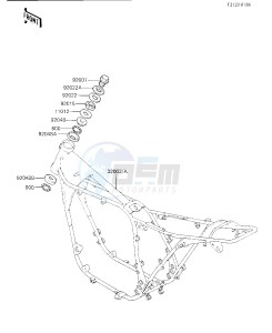 KZ 750 K [LTD BELT] (K1-K2 K2 CAN ONLY) [LTD BELT] drawing FRAME