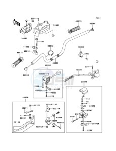 KLF300 4x4 KLF300C6F EU GB drawing Handlebar