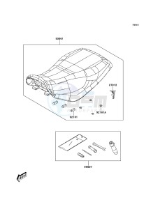 KVF300 KVF300CDF EU drawing Seat