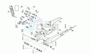 Pegaso 650 drawing Swing arm