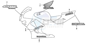 CBR900RR FIRE BLADE drawing MARK (11)