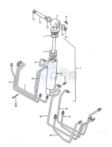 DT 85 drawing Tilt Cylinder (1988 to 1994)