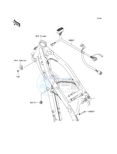 KX 250 N [KX250F] (N1) [KX250F] drawing CHASSIS ELECTRICAL EQUIPMENT