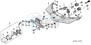 VFR8009 Australia - (U / MME) drawing REAR COMBINATION LIGHT (U)