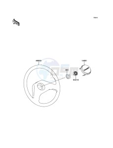 MULE 4010 TRANS 4x4 DIESEL KAF950G9F EU drawing Steering Wheel