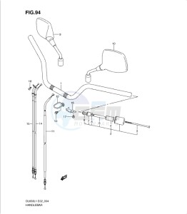 DL650 drawing HANDLEBAR (DL650L1 E19)