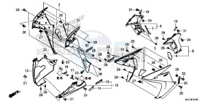 CBR650FAE CBR650FAE 2ED - (2ED) drawing LOWER COWL