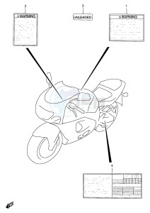 GSX-R750 (E2) drawing LABEL