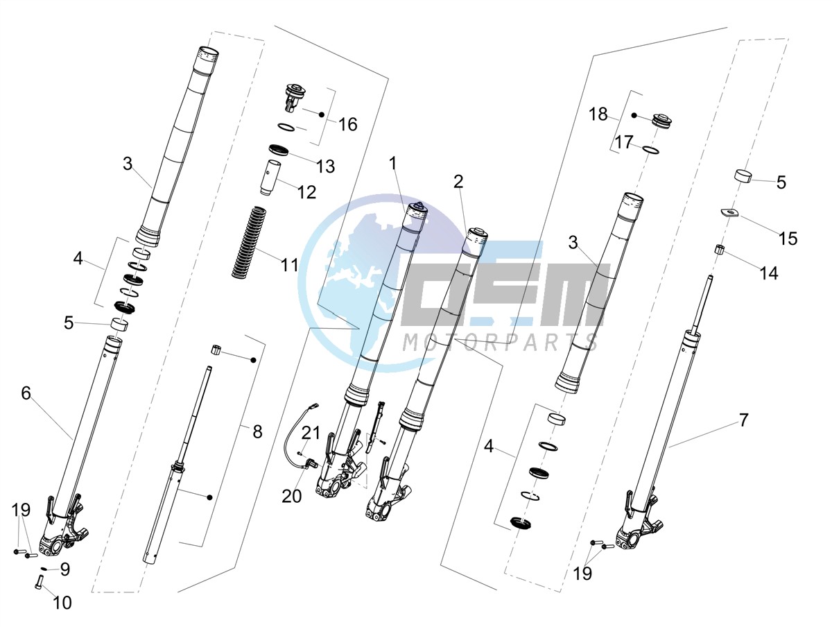 Front fork Kayaba