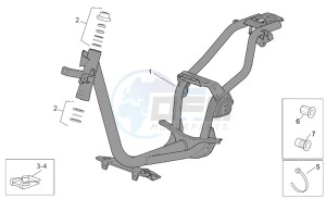 Scarabeo 50 Di-Tech drawing Frame