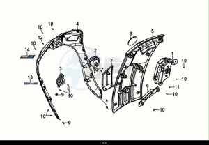 FIDDLE IV 125 LC ABS (XG12WW-EU) (M0) drawing FRONT COVER