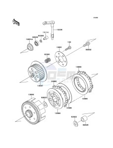 KX65 KX65AEF EU drawing Clutch