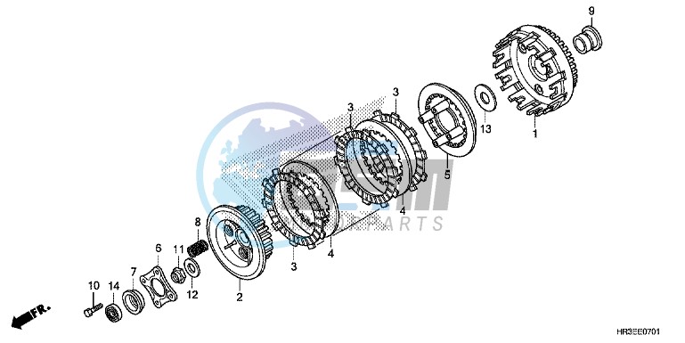 CLUTCH (TRX420FE1/FM1/FM2/TE1/TM1)