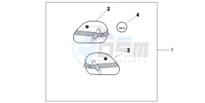 VT750C9 E / KMH drawing LEATHER SADDLE BAG SET