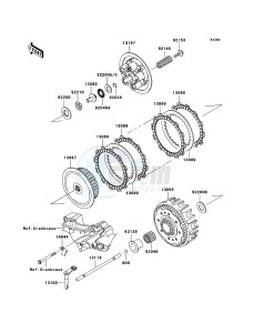 KX250F KX250T7F EU drawing Clutch