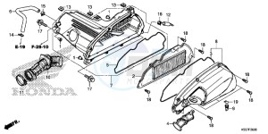 SH300AG TRX250T Europe Direct - (ED) drawing AIR CLEANER