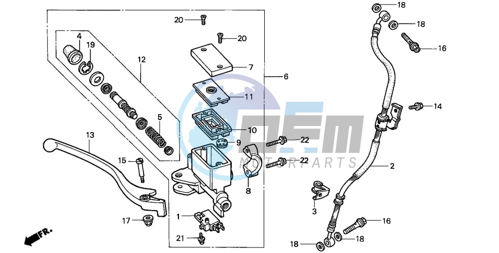 FR. BRAKE MASTER CYLINDER