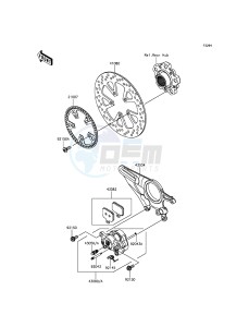 NINJA H2 ZX1000NFF XX (EU ME A(FRICA) drawing Rear Brake