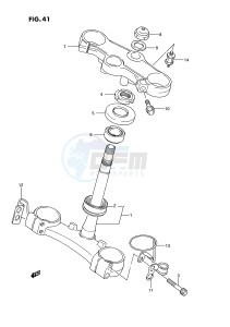 GSX-R750W (E2) drawing STEERING STEM