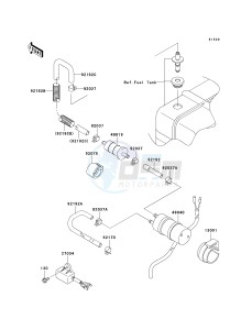 KAF 620 K [MULE 3010 TRANS4X4 HARDWOODS GREEN HD] (K6F-K8F) K6F drawing FUEL PUMP