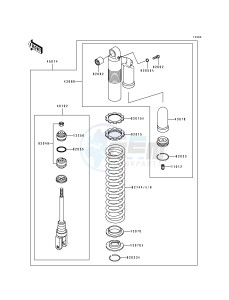 KDX 250 D [KDX250] (D1-D4) [KDX250] drawing SHOCK ABSORBER