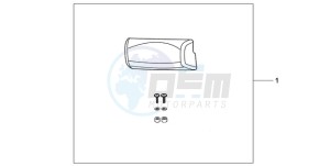 XL700VA9 France - (F / ABS CMF) drawing TOP BOX PILLION PAD (TOP)