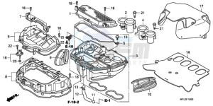 CBR1000RA9 UK - (E / ABS MME) drawing AIR CLEANER