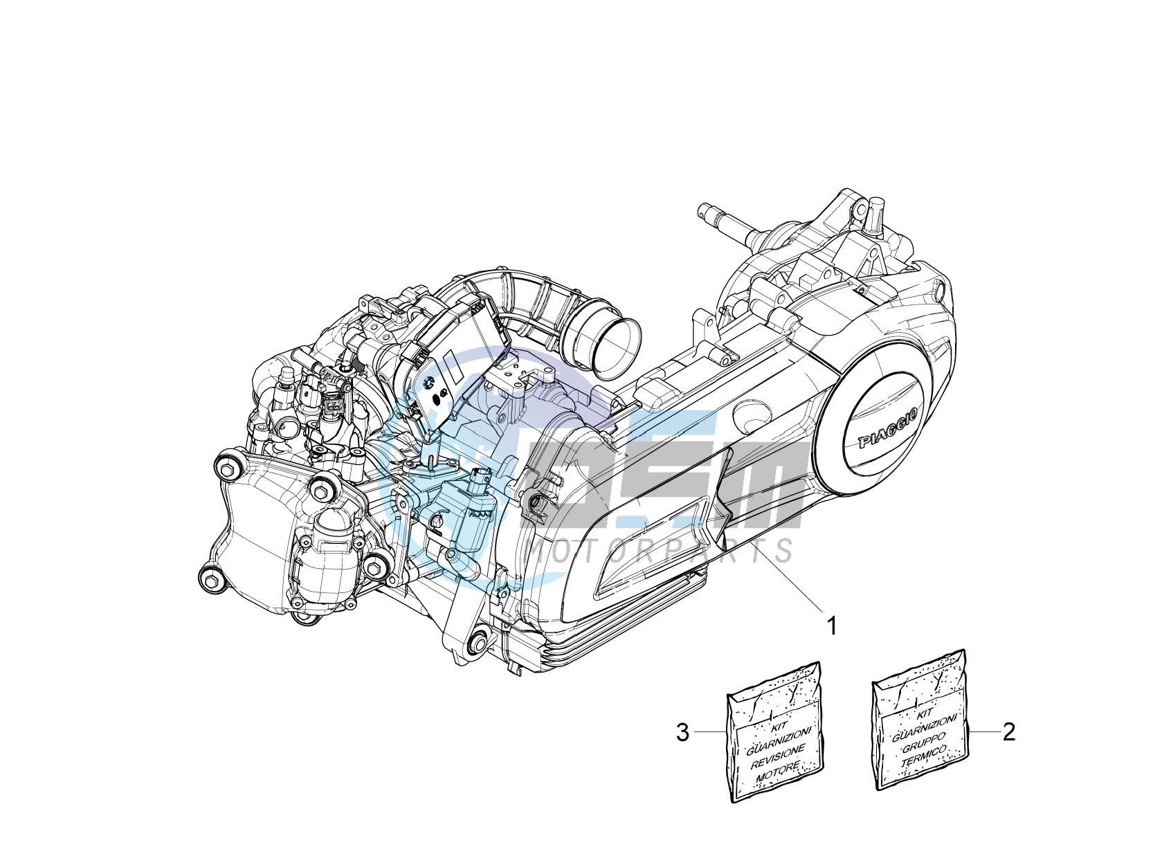 Engine, assembly